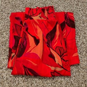 red trousers, a new day, barely worn